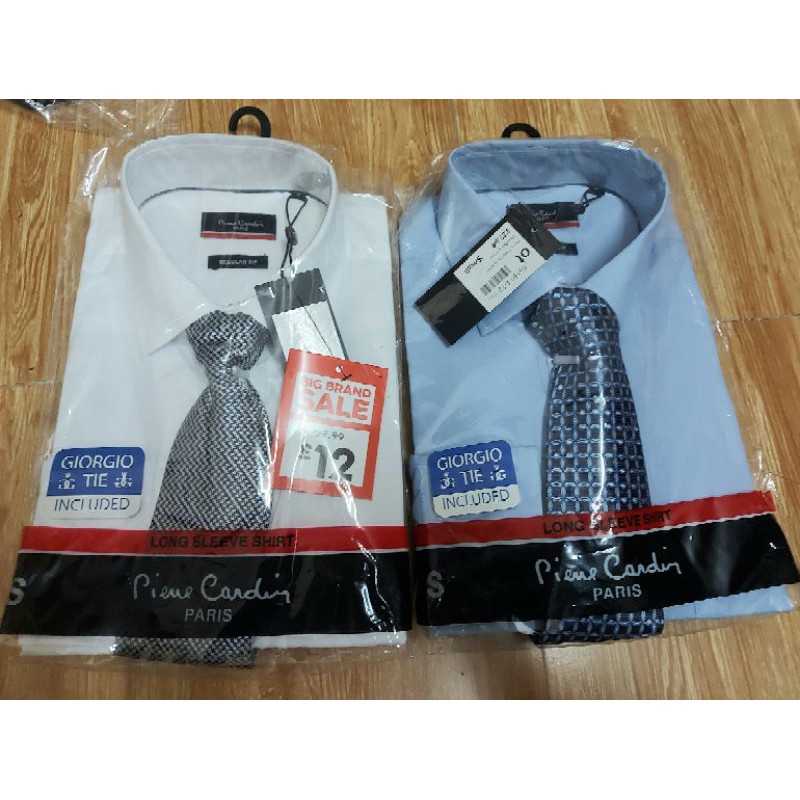 Set áo sơmi kèm cà vạt Pierre cardin- Hàng nhập Anh
