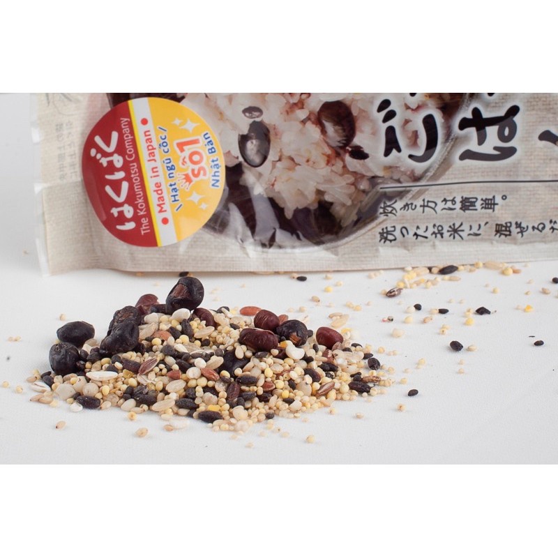 Ngũ cốc 16 loại hỗn hợp - Ngũ cốc nấu cơm, cháo, Gạo ngũ cốc Nhật Bản