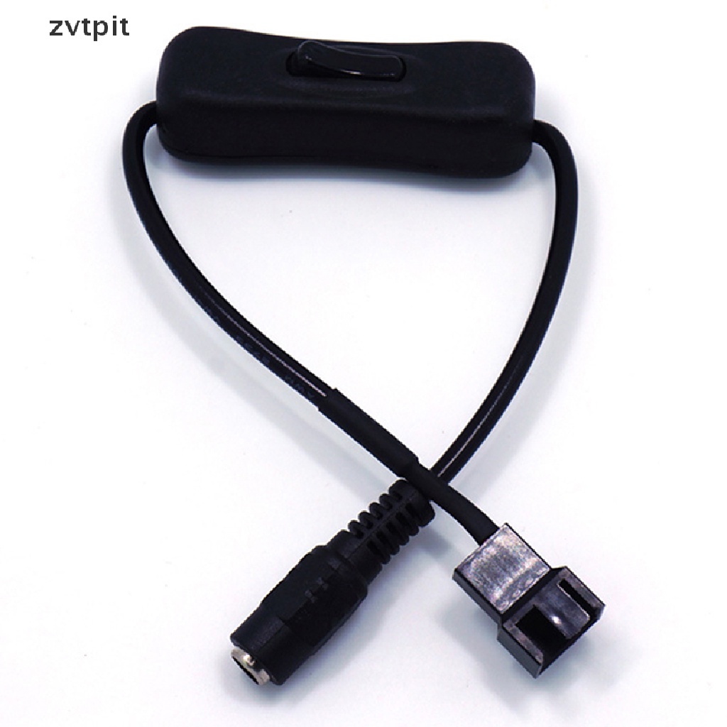 [ZVPT] Copper DC 5521 to 4Pin PWM Computer PC Router Fan Power Swith Adapter Cable 12V DSF