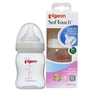 Bình sữa pigeon pp plus cổ rộng cao cấp 160ml/240ml