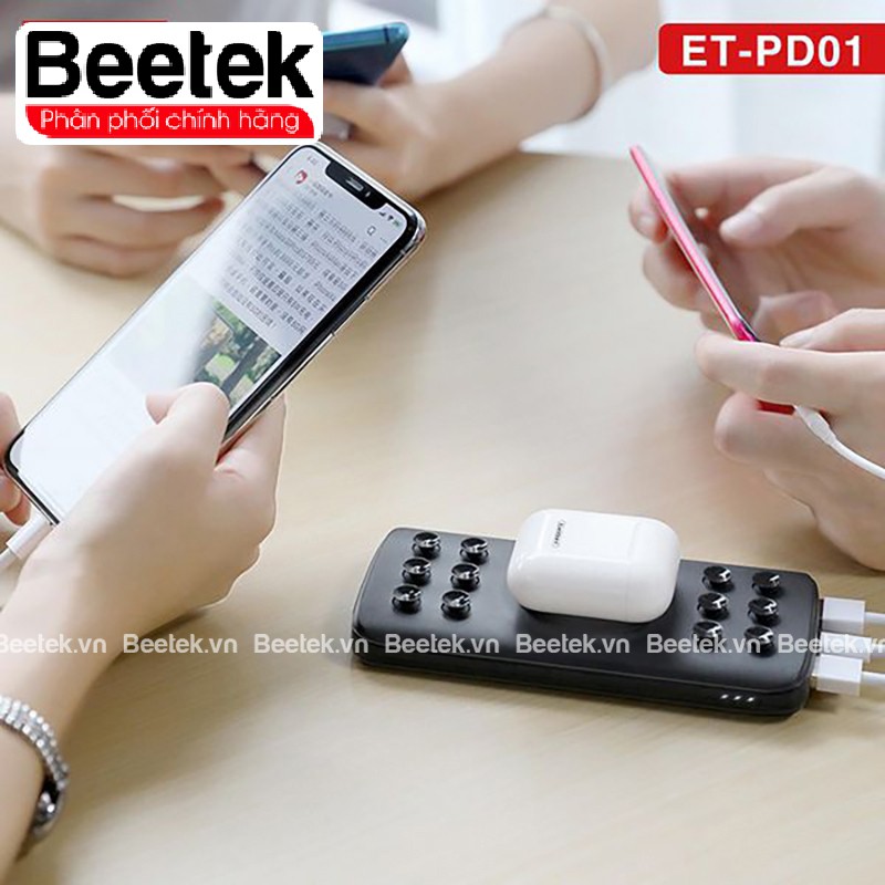 Pin sạc dự phòng Kèm sạc không dây Earldom PD-01 10.000mAh - 15W