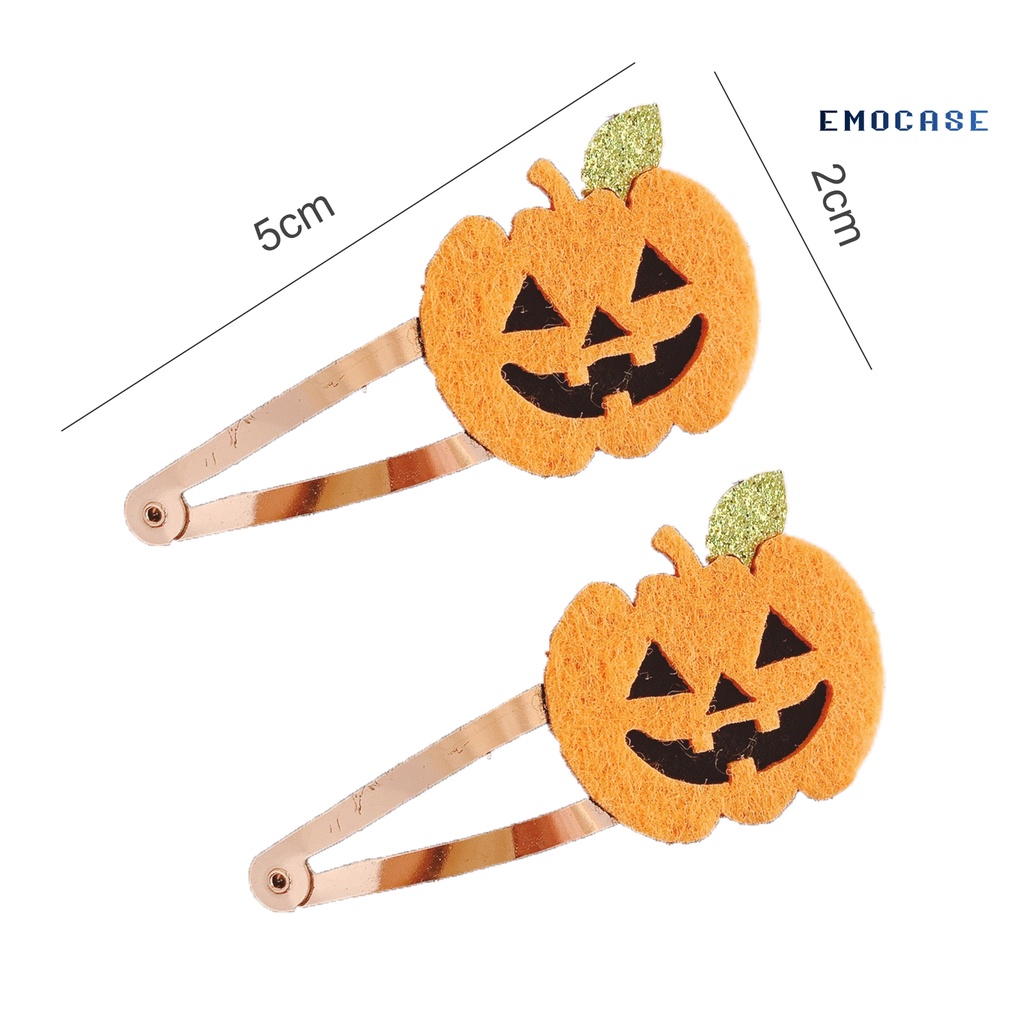 1 / 2 Kẹp Tóc Hình Hoạt Hình Phong Cách Halloween