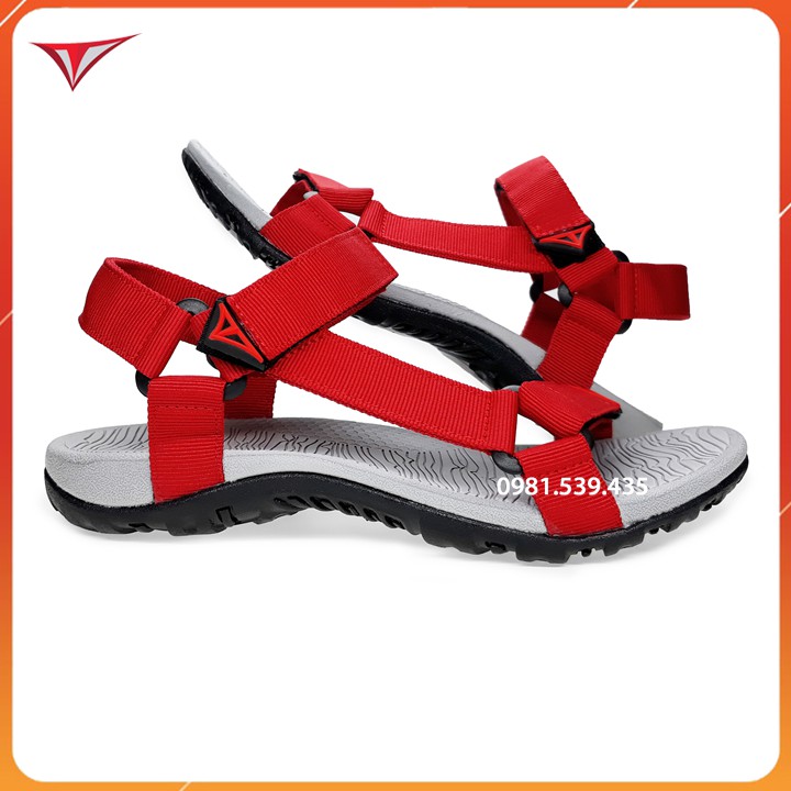 Dép Sandal Việt Thủy Quai Chéo Nam Nữ Đỏ - VT8