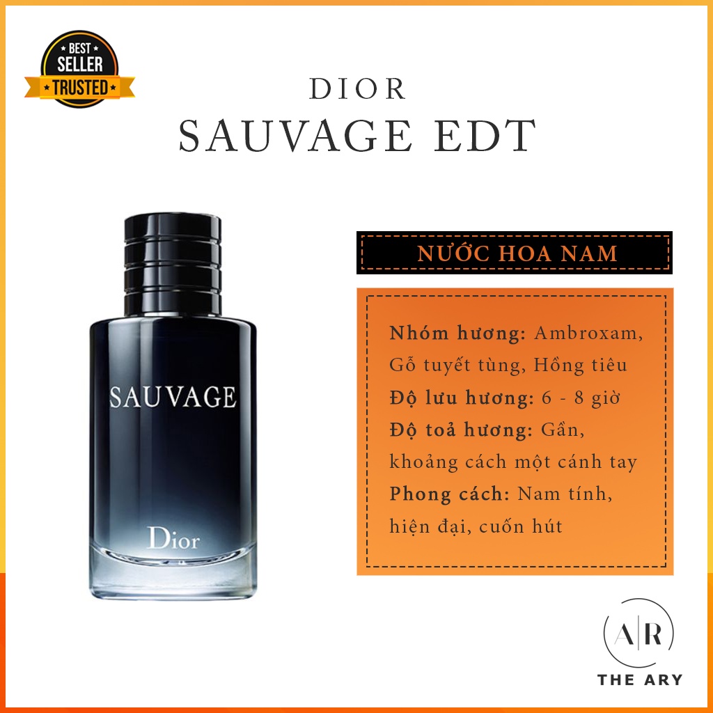 The Ary - Nước Hoa Nam Dior Sauvage EDT Sang Trọng, Lịch Lãm