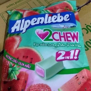 Kẹo Alpenliebe vị dâu dưa hấu cực ngon.