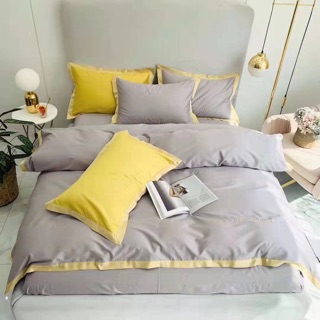 Drap lụa Celine Dream 4 món, chăn kèm ruột sẵn