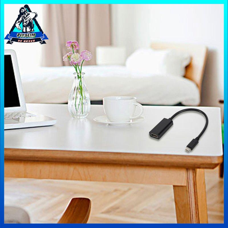 [Fitslim] USB C To HDMI-Compatible Adapter 4K 60Hz Type C 3.1 Male To HDMI-Compatible