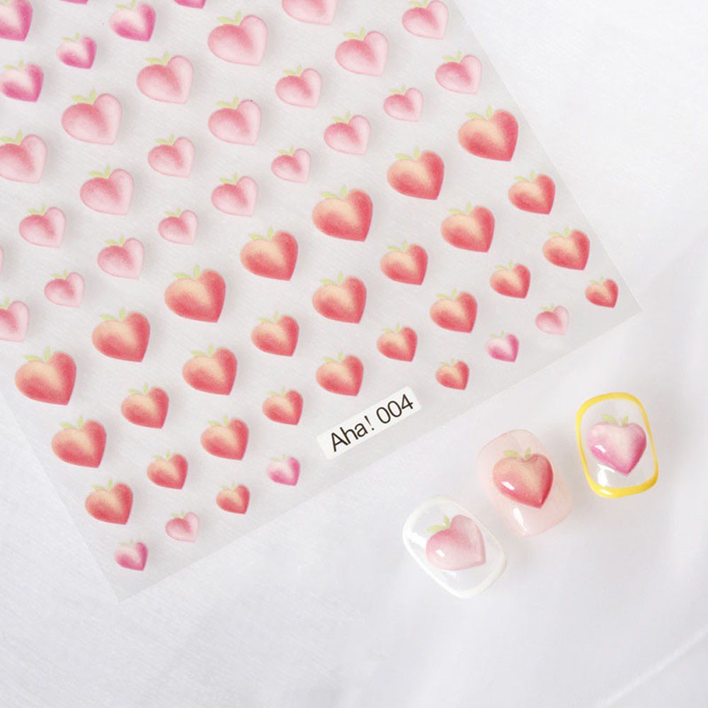 [Hàng mới về] Hình Dán Trang Trí Móng Tay Tự Làm Họa Tiết Hoạt Hình Nhiều Màu Sắc Dễ Thương