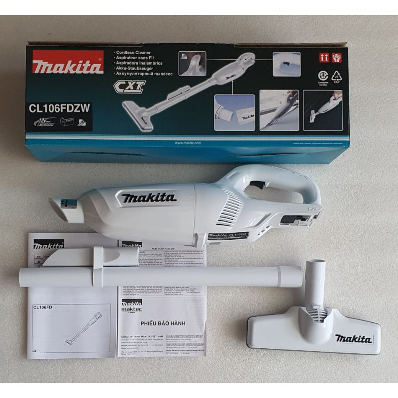 THÂN MÁY HÚT BỤI MAKITA CL106FDZW - 12V. (SP chưa bao gồm pin & sạc). Hàng chính hãng.