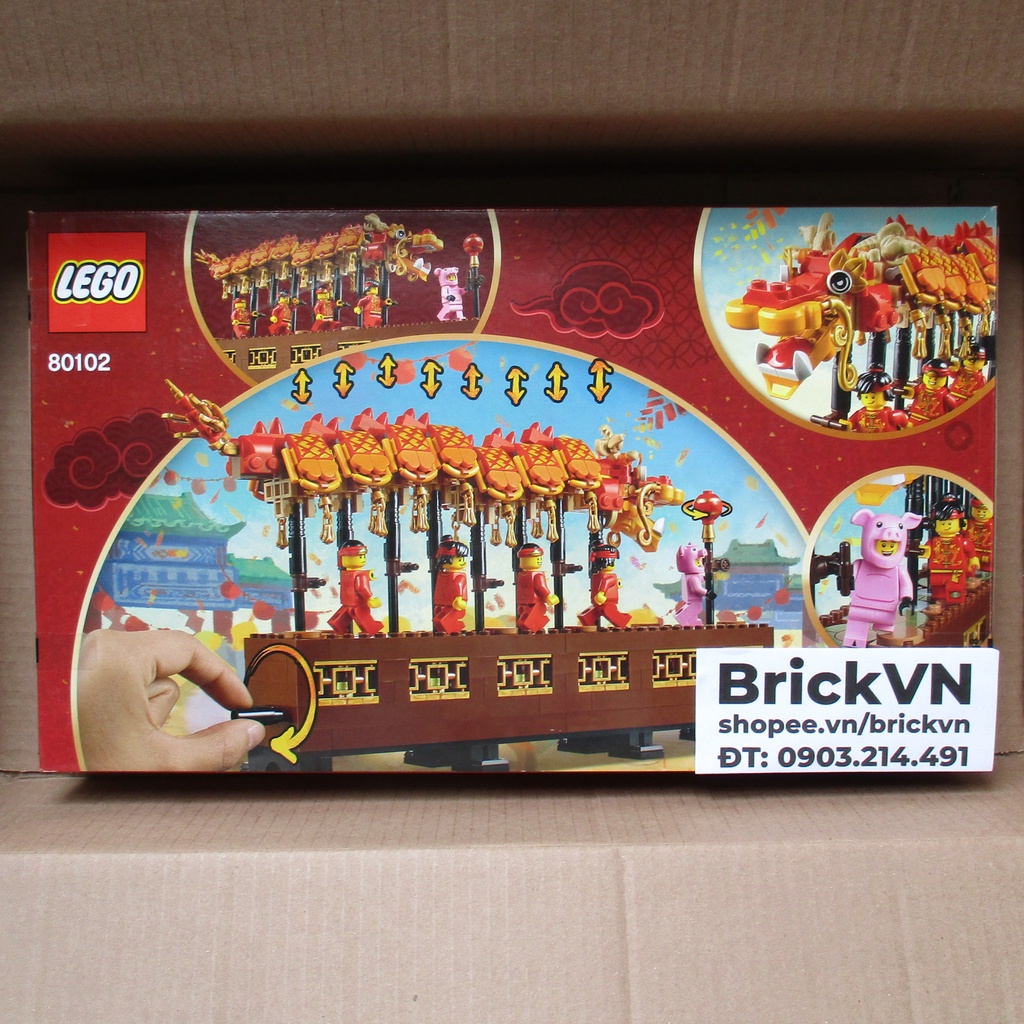 LEGO Tết 80102 Múa Rồng - Dragon Dance - 레고 용춤