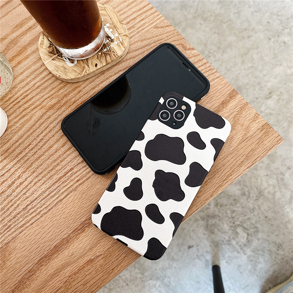 Ốp điện thoại IMD họa tiết bò sữa chống sốc thời trang cho IPhone 12Pro max 12mini 11 pro Max X XS XR XSMAX 6 6s 7 8 Plus | BigBuy360 - bigbuy360.vn