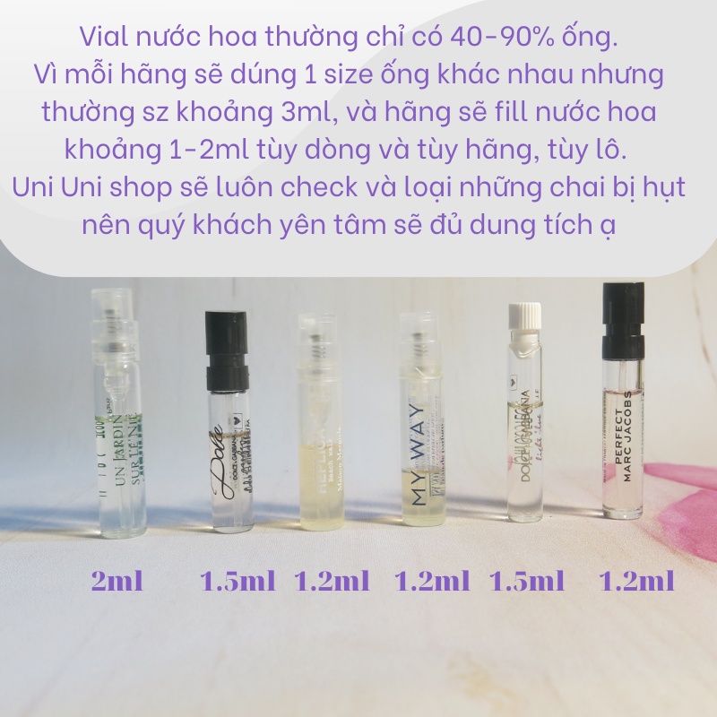 Vial Mẫu thử sample nước hoa viral Perfume nam savage, aqua di gio