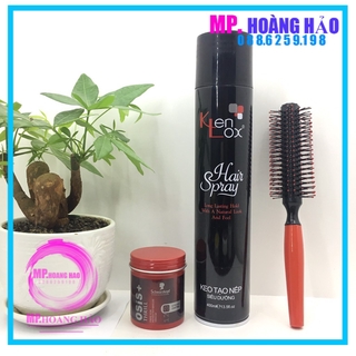 Hót combo gôm xịt tóc kenlox siêu dưỡng tóc + sáp tạo kiểu tóc osis thirl tặng lược