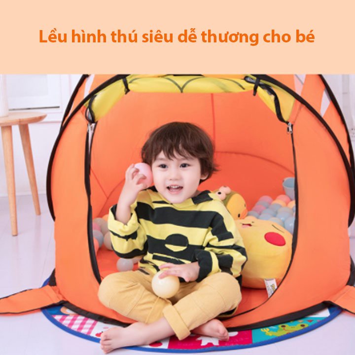 Lều chơi tự động cho trẻ em hình con gấu