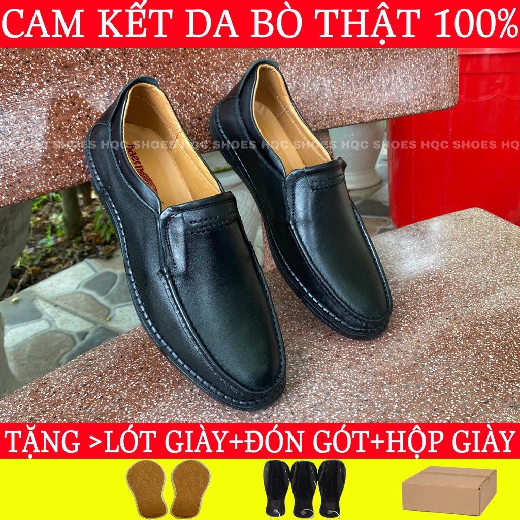 Giày nam tuổi trung niên chất liệu da bò cao cấp phong cách lịch thiệp Mã GN052