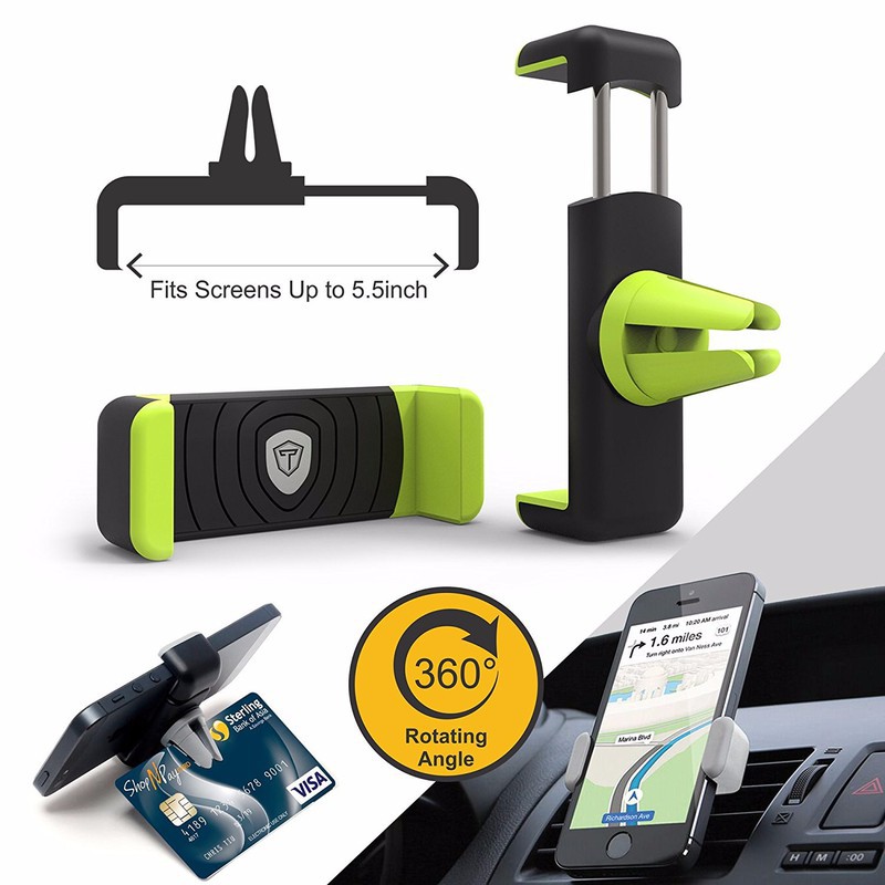 Giá đỡ / kẹp điện thoại gắn xe hơi đa năng 2 in 1 xoay 360 | BigBuy360 - bigbuy360.vn