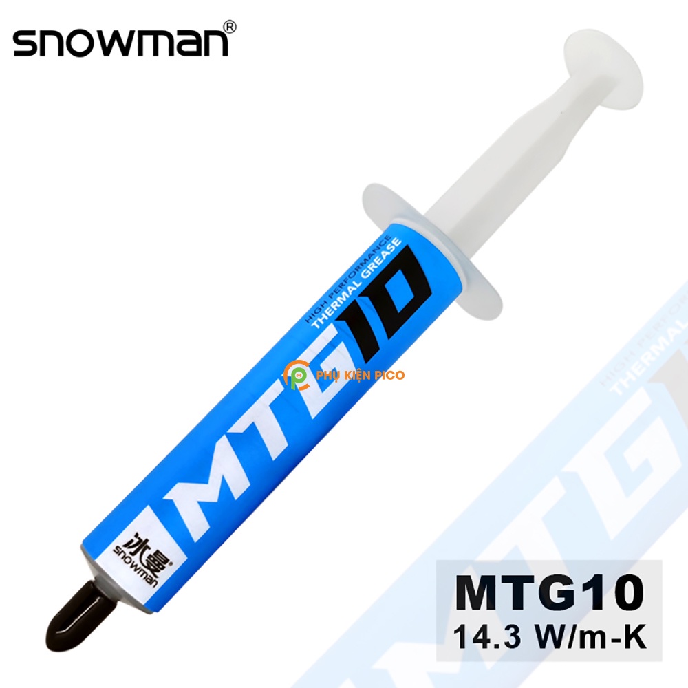 Keo tản nhiệt CPU 14.3W/mK Snowman MTG10 - MTG5 - kem tản nhiệt máy tính laptop Snowman MTG10