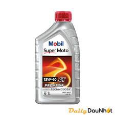 Nhớt Tổng Hợp Cho Xe Số Mobil Super Moto 15W40 1000ml - Dầu nhớt Mobil Singapore