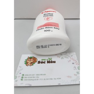 Phấn rôm sảy Pigeon 200g, 100g