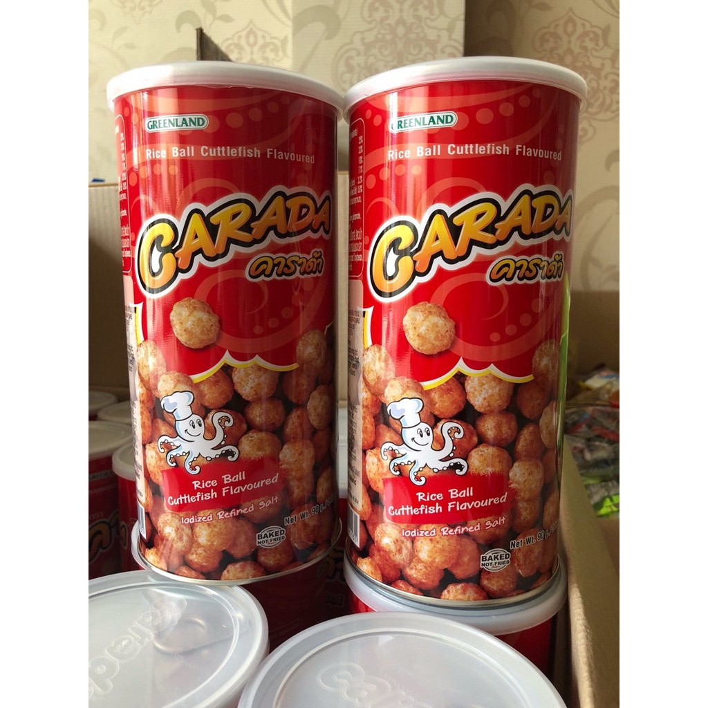 Snack mực lon Carada Thái Lan