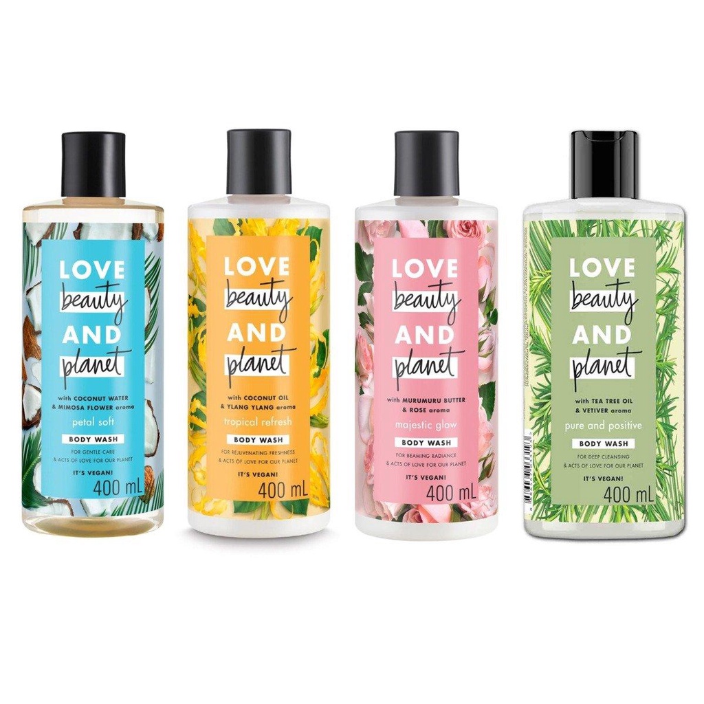 Dầu Gội &amp; Xả Love Beauty And Planet Shampoo, Conditioner 400ml