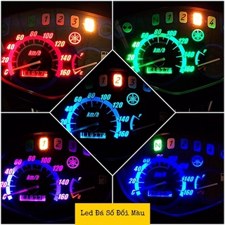 Đèn Led đá số đổi màu xe máy