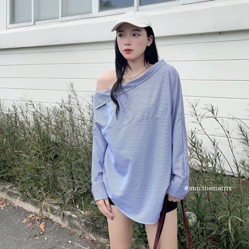 Sơmi form rộng oversize cá tính (bản cải tiến)