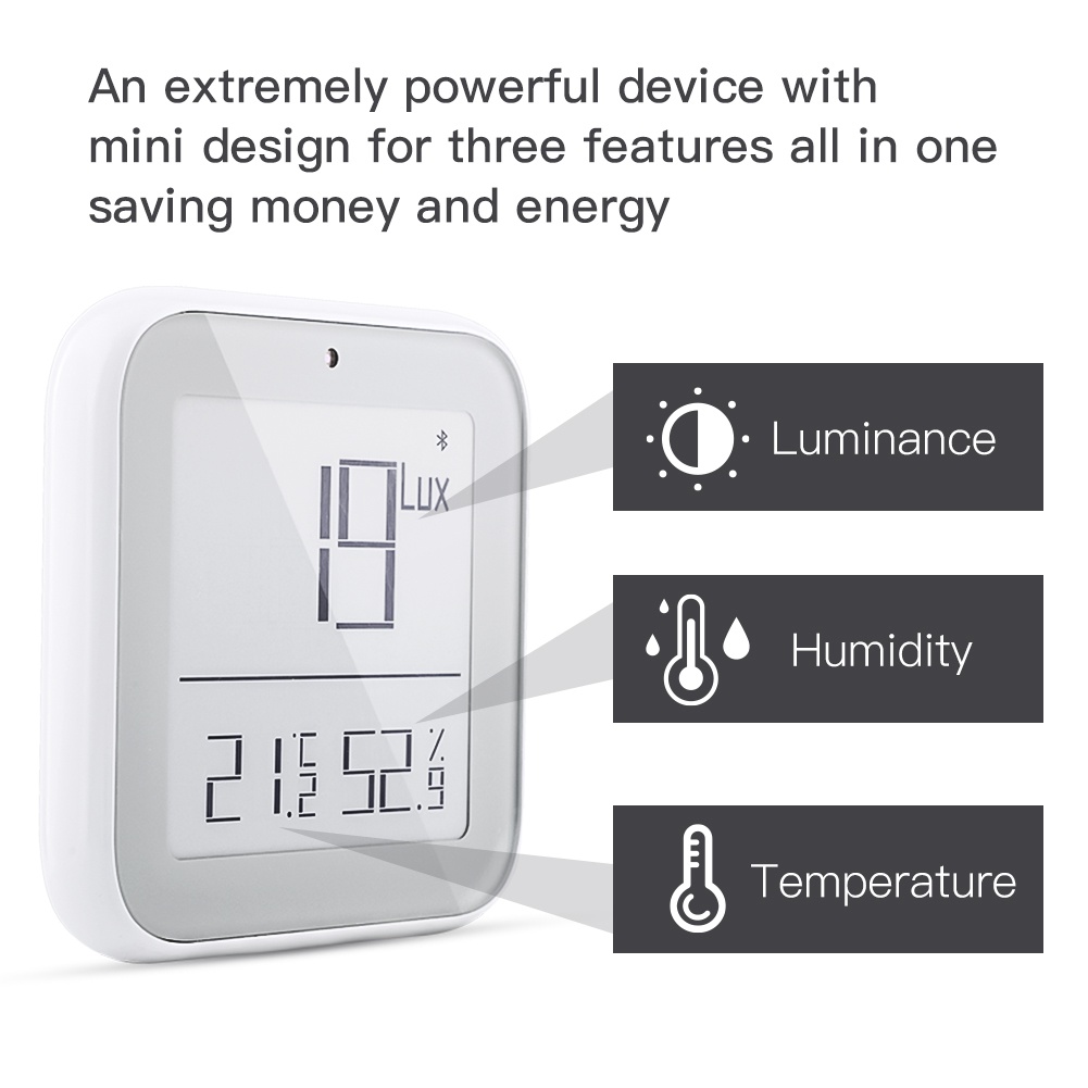 Nhiệt Kế Thông Minh ZigBee Có Kết Nối Bluetooth Điều Khiển Bằng Ứng Dụng Alexa