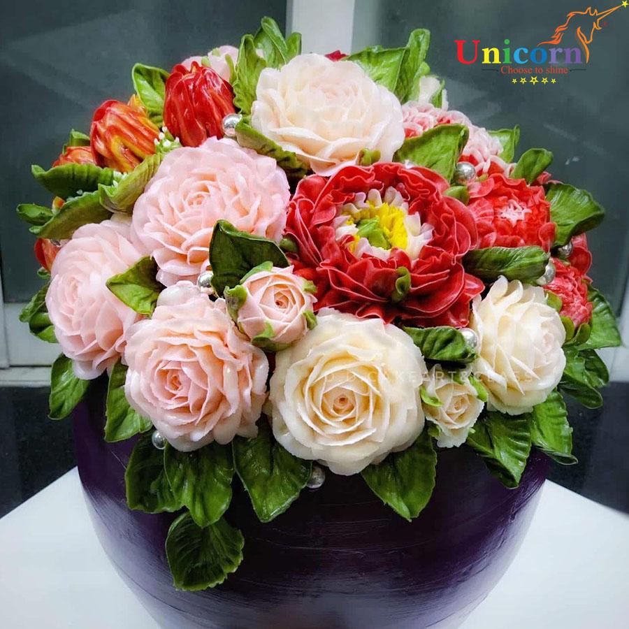 Màu thực phẩm 210g - Hồng Dâu MS23 (Syrup color Rose Pink) - Unicorn color