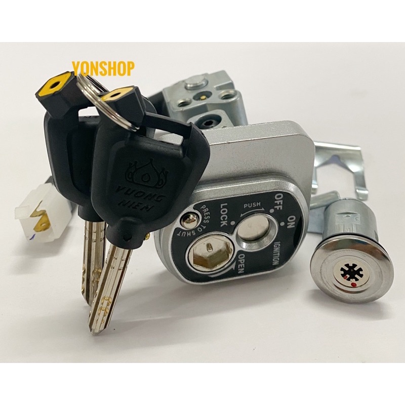 Bộ Ổ Khoá Xe RSX 110 Chìa 8 Cạnh Chống Trộm Cao Cấp Chính Hãng VƯƠNG NIỆM