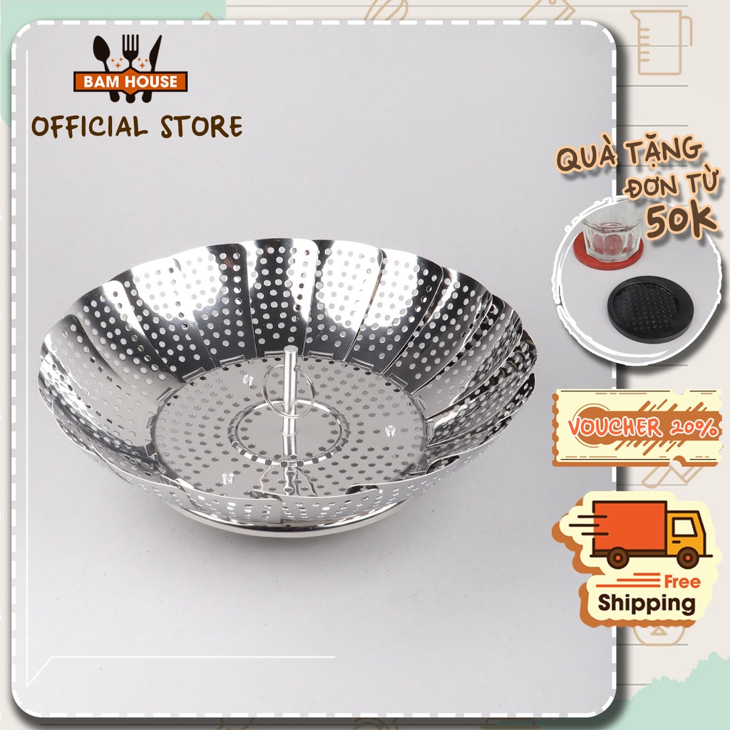 Vỉ hấp và để ráo nước trái cây inox cao cấp DH01 - Fuki24