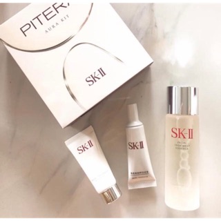 Bộ 3 dưỡng trắng da SK-II mini set pitera aura kit