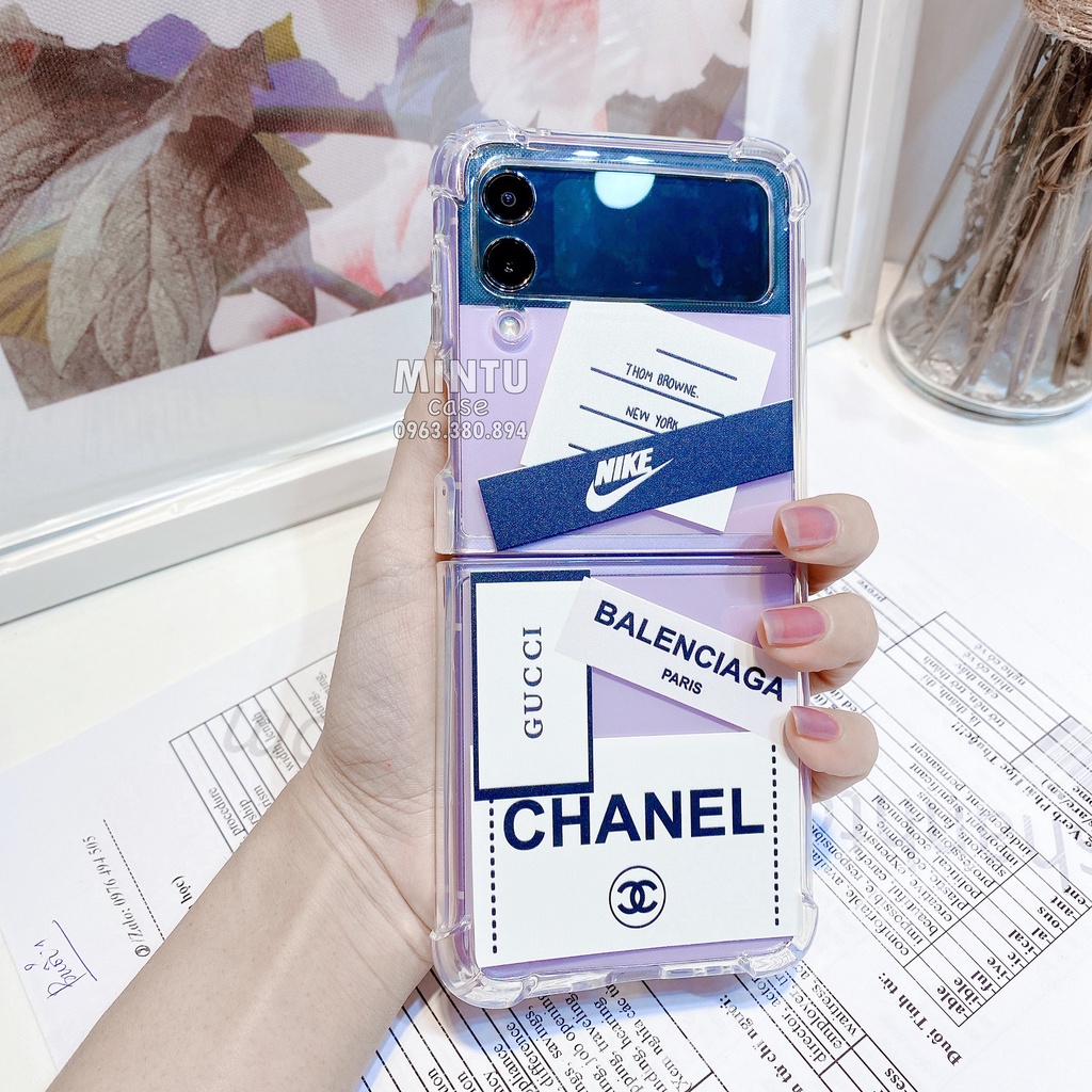 Ốp Samsung Galaxy Z Flip4 5G / Z Flip 4 / Z Flip3 5G / Z Flip 3 trong suốt kiểu chanh xả - ZF08