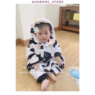 bộ đồ thú bò sữa trẻ em cho bé