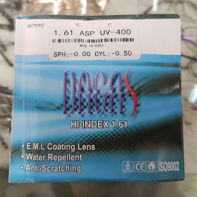 Tròng cận mỏng chiết xuất 1.61 phản quang chống chói loá | BigBuy360 - bigbuy360.vn