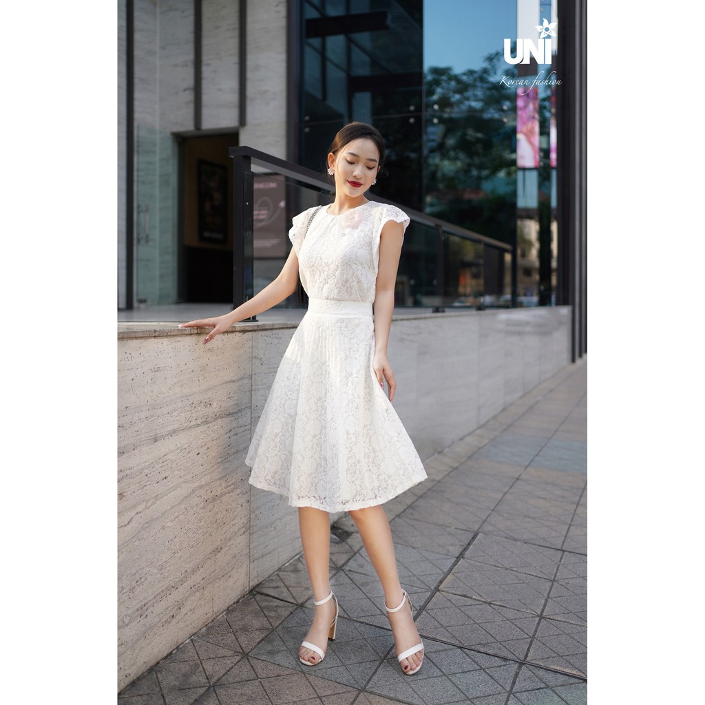 Áo Ren TRắng Nữ Cánh Tiên Sang Trọng 5A0593 - UNI KOREAN FASHION