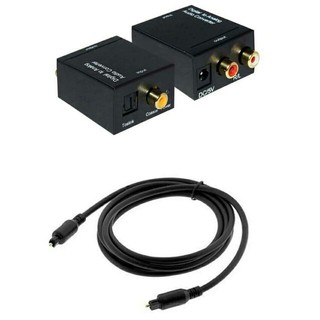 ☘GIÁ SỈ☘ Bộ chuyển âm thanh TV optical to audio AV ra của amply + Cáp quang Optical Digital