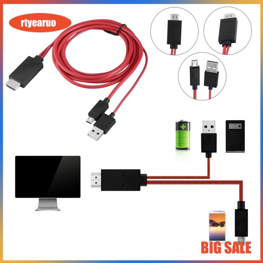Dây cáp MHL micro USB chuyển đổi HDMI 1080P HD TV cho điện thoại Android 11PIN