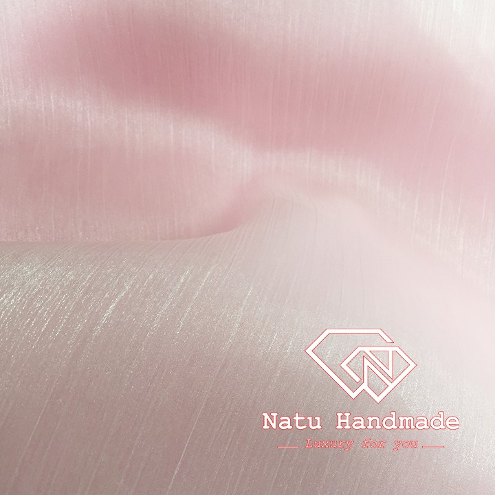 - Vải làm hoa cài áo - Tơ xước, tơ organza - 1m