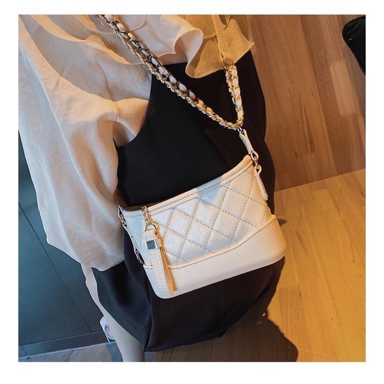 Túi đeo chéo hobo hai dây kép đế cứng hàng quảng châu