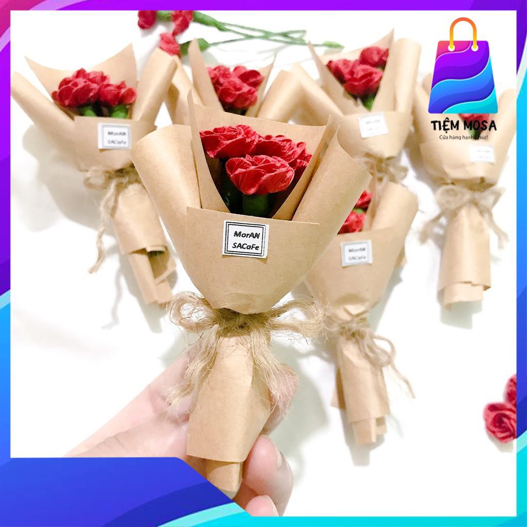 Bó hoa mini handmade SIÊU XINH ❤️FREESHIP❤️