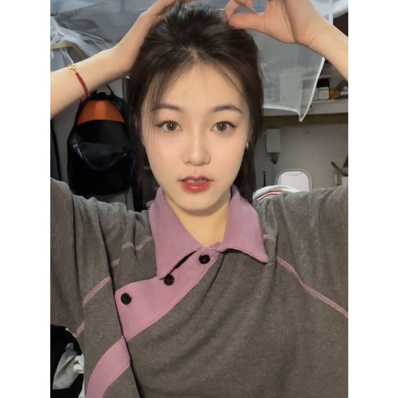 Áo Thun Ngắn Tay Dáng Rộng Phong Cách Harajuku Thời Trang