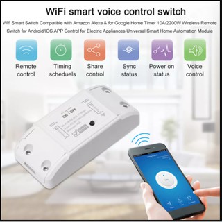 Công tắc tắt bật thiết bị điện thông minh, điều khiển qua WIFI, app T.U.Y.A