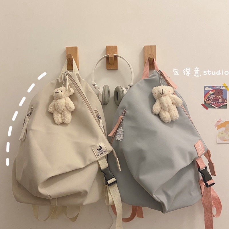 Ba Lô Đi Học Đơn Giản Phong Cách Harajuku Nhật Bản Cho Nữ