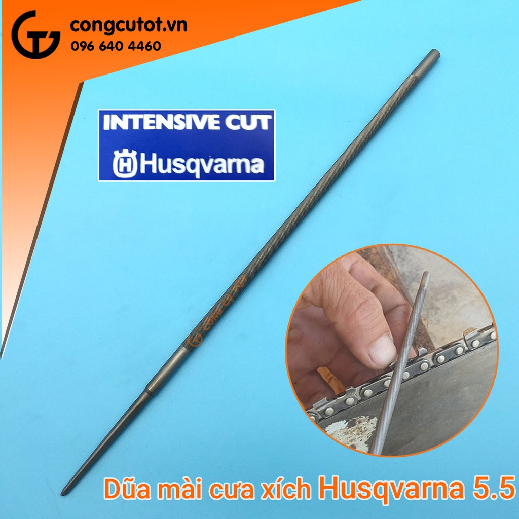 Dũa xích máy cưa Φ5.5 x 200mm bước xích 404