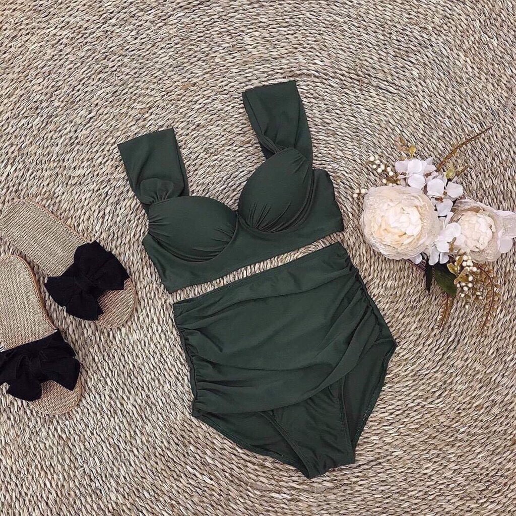 BIKINI Áo Gọng Cúp Ngực Tay Vuông Quần Nhún - BIKINI129k | BigBuy360 - bigbuy360.vn