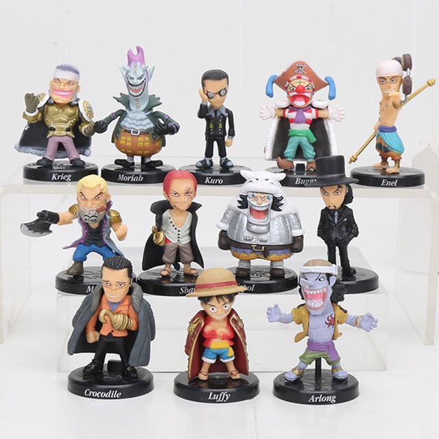 ♥️ Set 12 Mô Hình Nhân Vật One Piece Đảo Hải Tặc ♥️ 5cm ♥️