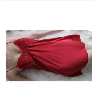 Váy ngủ lụa pha ren kèm đệm ngực MS5056