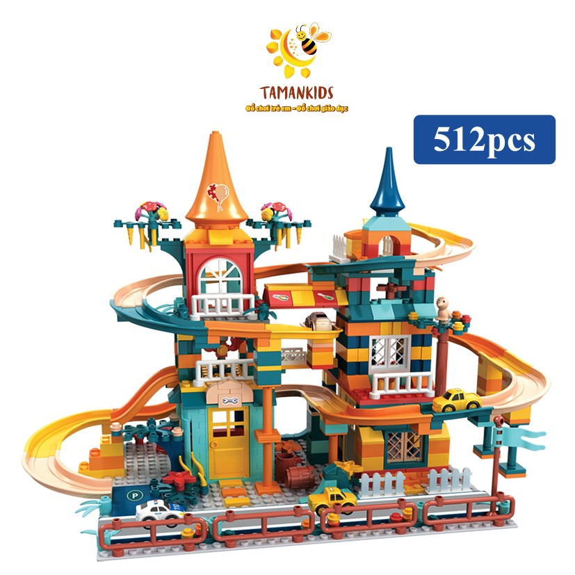 Đồ Chơi Lego Xếp Hình  Lắp Ráp Đường Ray Đồ Chơi Lego Cao Cấp 512 Chi Tiết Giúp Bé Phát Triển Tư Duy