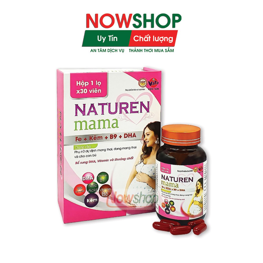 Naturen Mama viên uống Vitamin tổng hợp cho bà bầu, thuốc bổ bầu, tốt cho phụ nữ mang thai, bổ sung khoáng chất | BigBuy360 - bigbuy360.vn